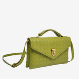 Aleksandra - Mini Torebka Crossbody z Teksturowanego Materiału