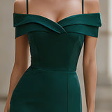 Sukienka midi bodycon z dekoltem off-shoulder