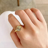 Rizavelle | Pierścionek Sunburst w Złocie 18K