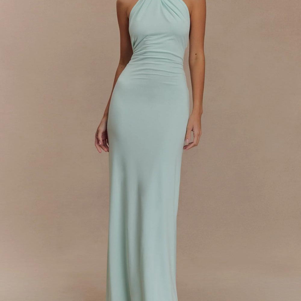 Sukienka Maxi Slinky Halter - Laguna