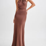 Sukienka Maxi Slinky Halter - Laguna