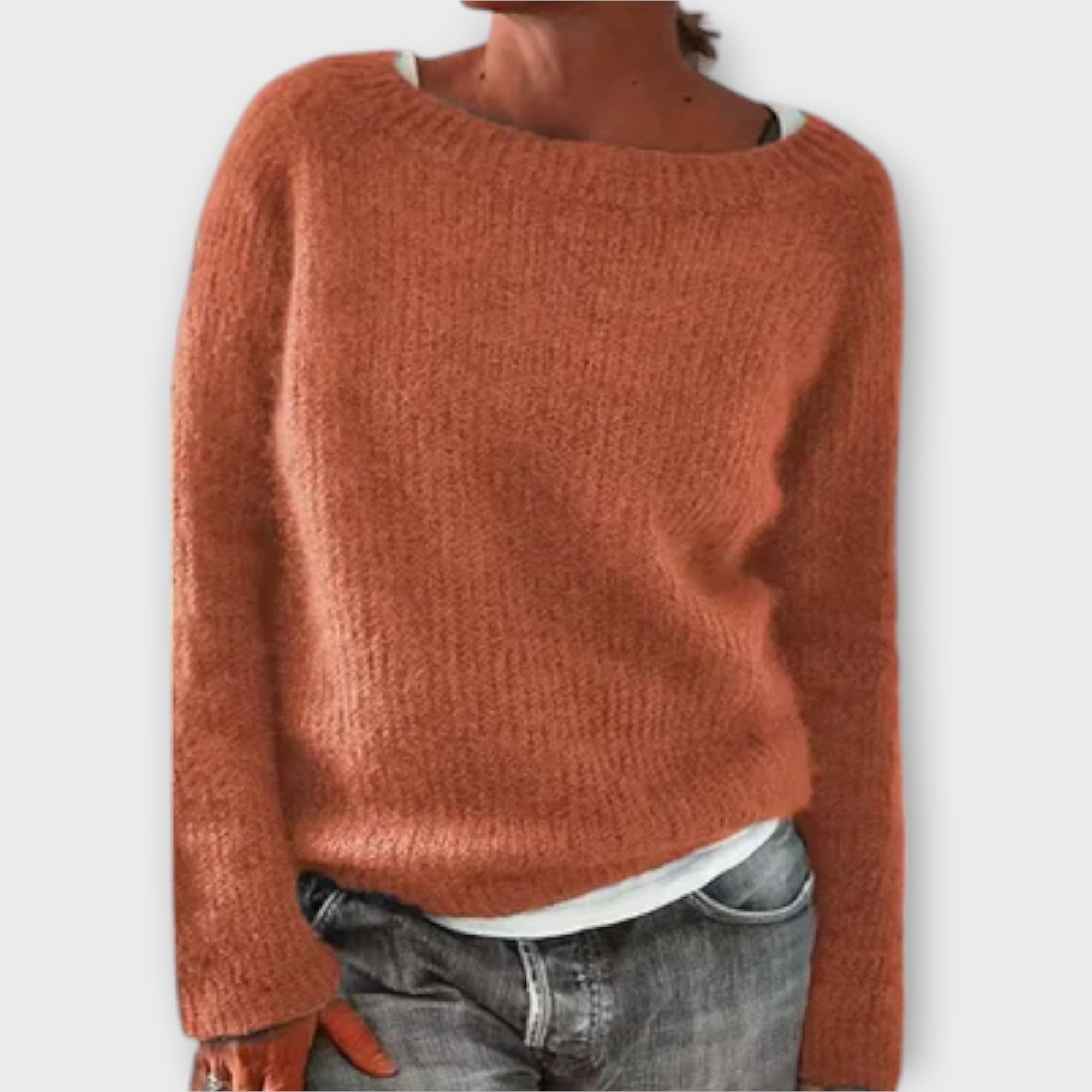 Wiktoria – Jednokolorowy Sweter