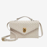 Aleksandra - Mini Torebka Crossbody z Teksturowanego Materiału