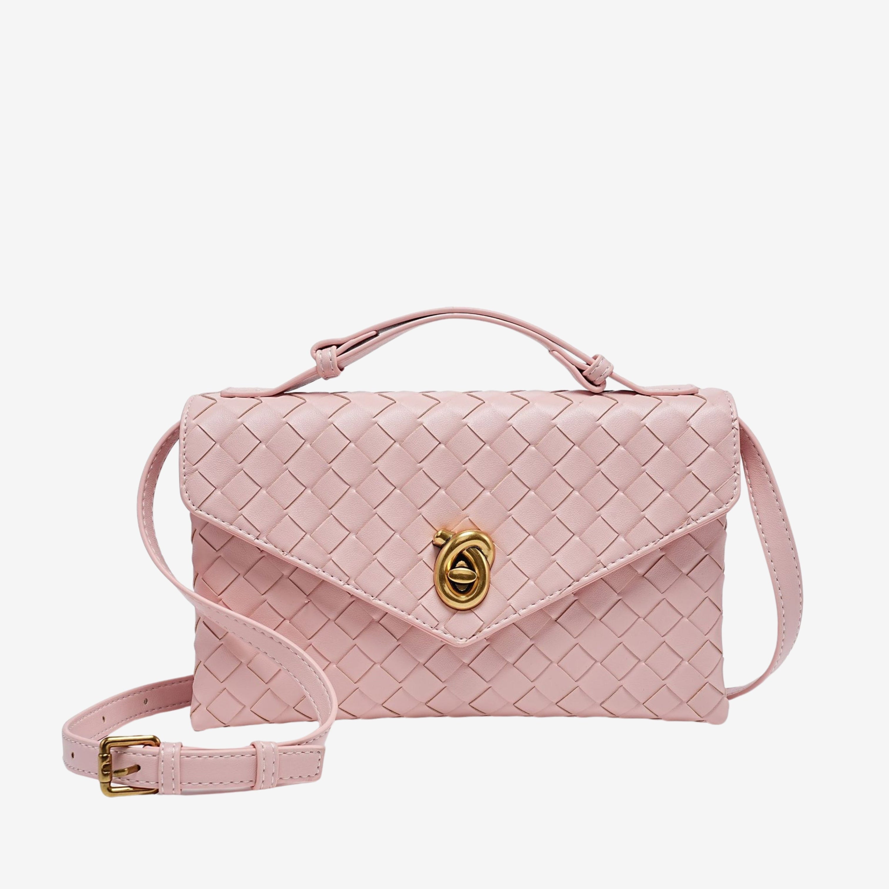Aleksandra - Mini Torebka Crossbody z Teksturowanego Materiału