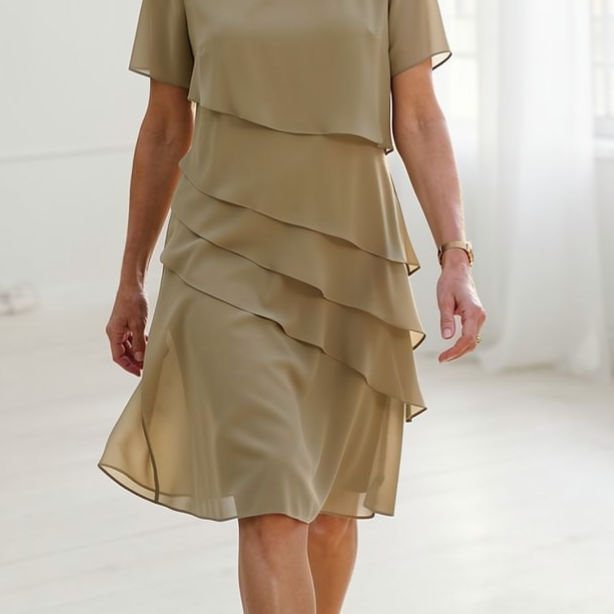 Juliette – Sukienka elegancka, zwiewna z falbanami