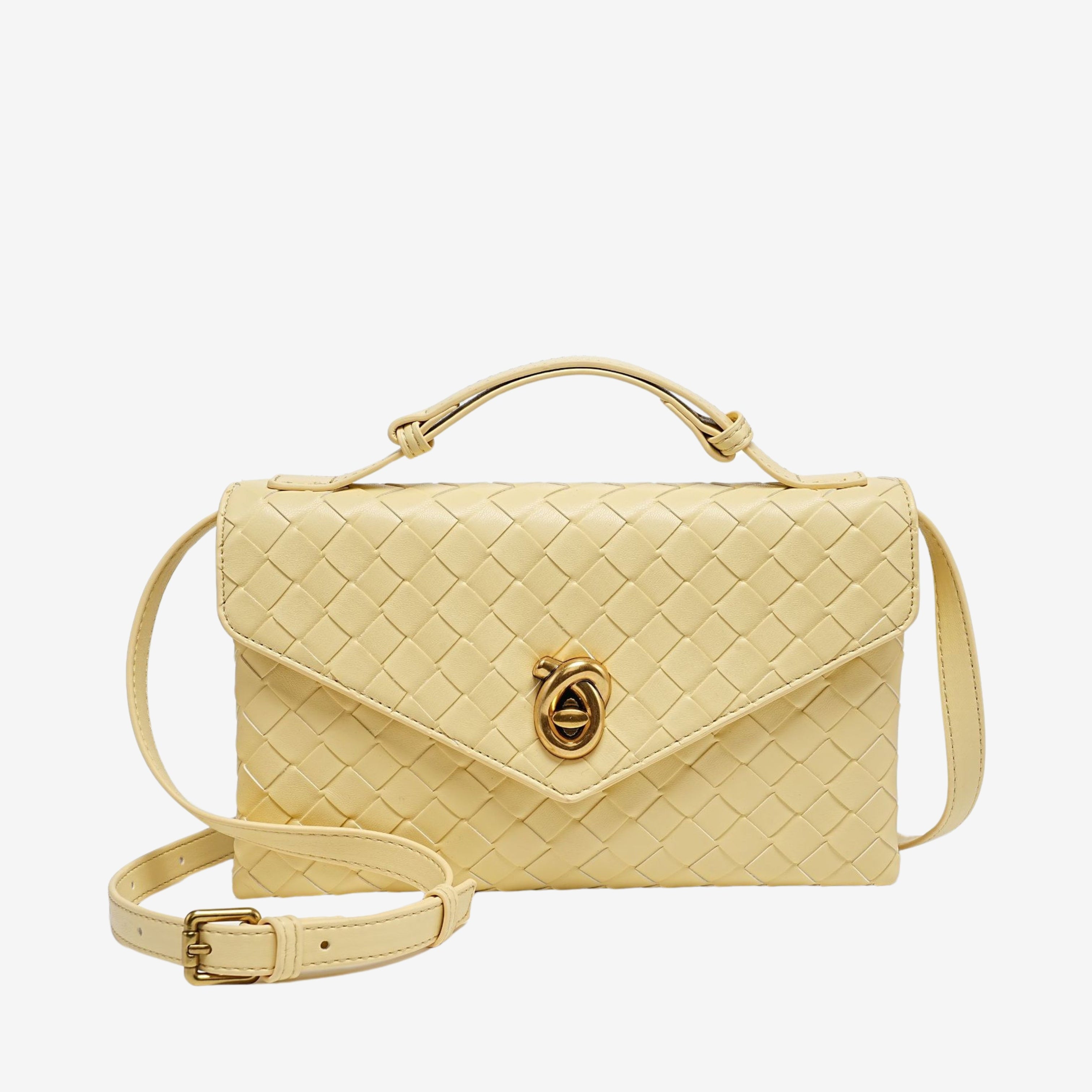 Aleksandra - Mini Torebka Crossbody z Teksturowanego Materiału