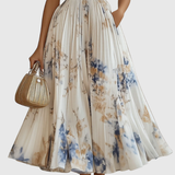 Zuzanna - Elegancka Maxi Sukienka z Faldami