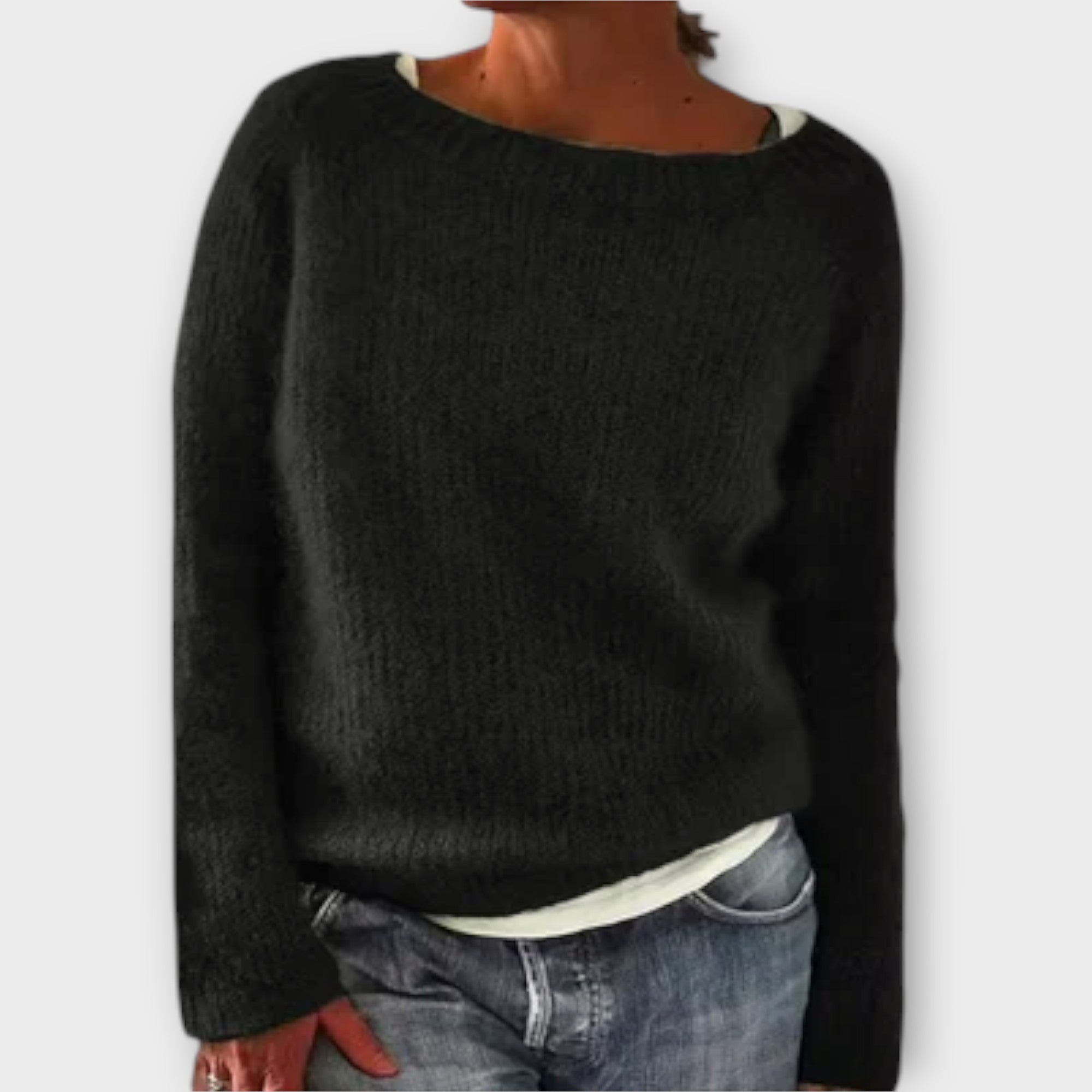 Wiktoria – Jednokolorowy Sweter