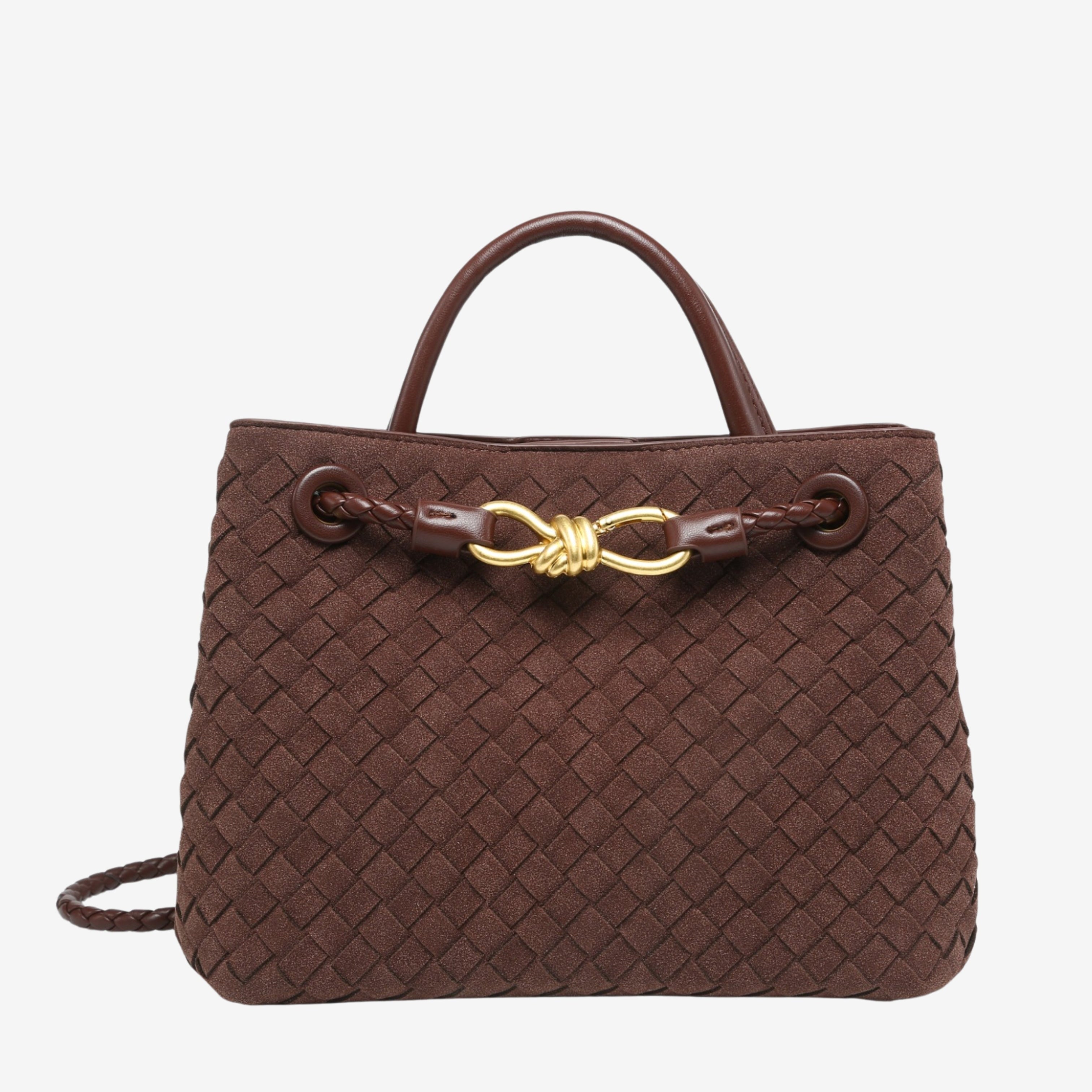 Malia | Kompaktowa Torba Woven z Regulowanym Paskiem