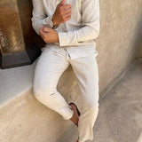 Finn™ - Elegancki zestaw z lnu dla stylowego komfortu