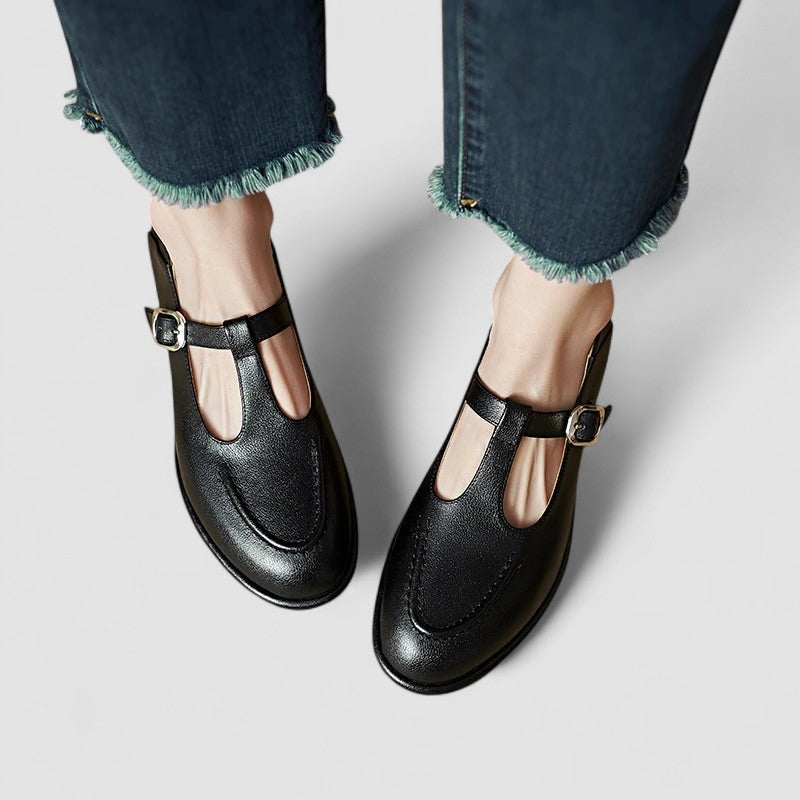 Camila – Ortopedyczne buty Mary Jane z niskim obcasem
