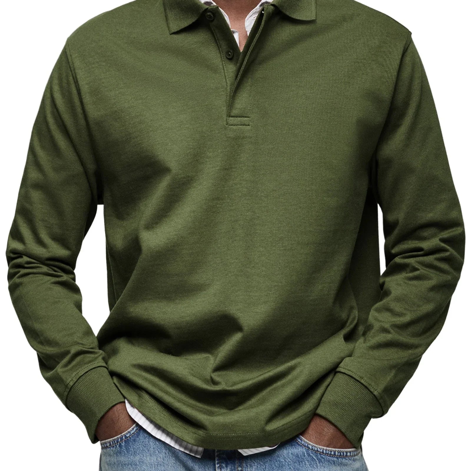 Aleksander™ – Luksusowa koszulka polo z długim rękawem