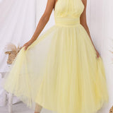 Sukienka maxi z tiulu z detalami w stylu fairy vibes
