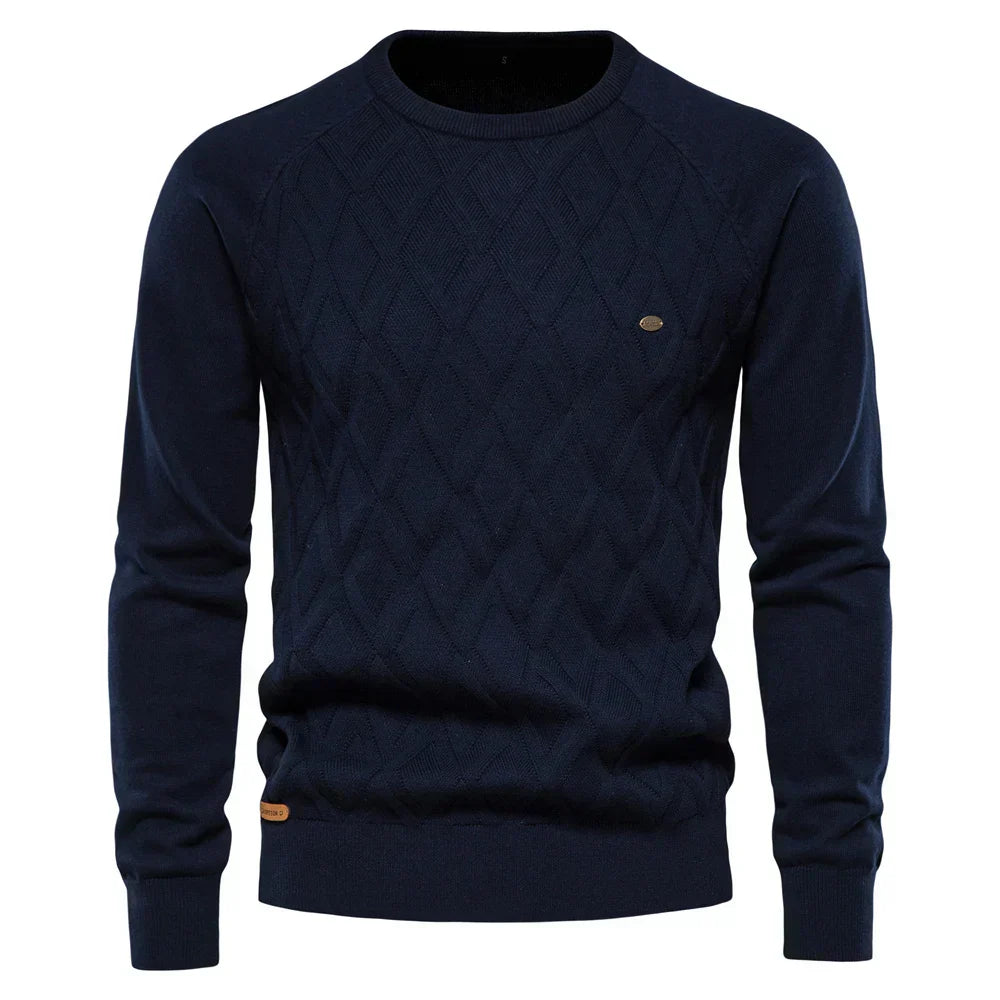 Andre™ - Męski sweter w kratkę
