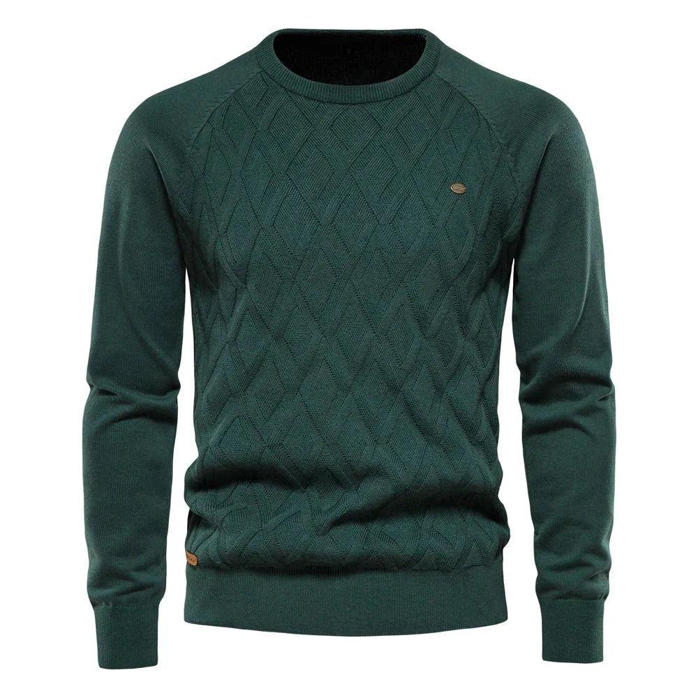 Andre™ - Męski sweter w kratkę