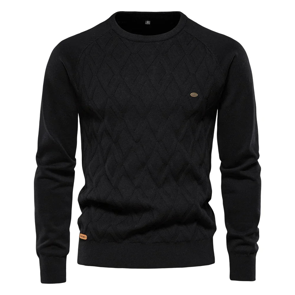 Andre™ - Męski sweter w kratkę