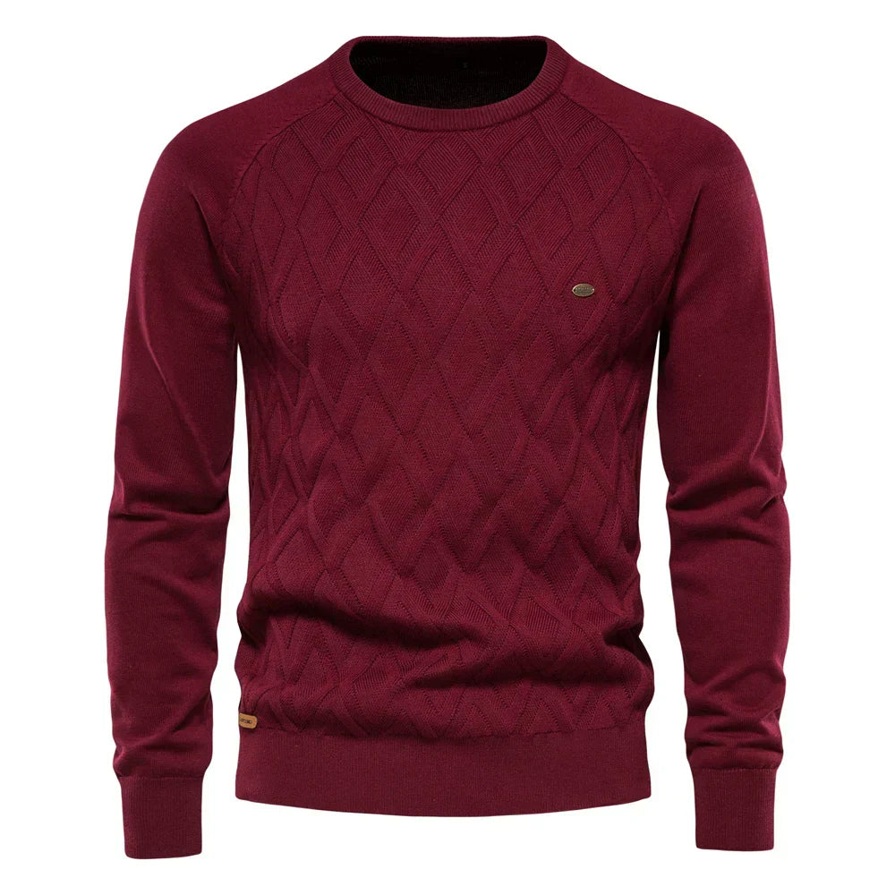 Andre™ - Męski sweter w kratkę