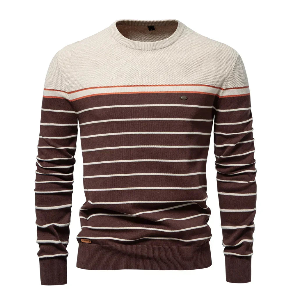 Darius™ - Męski sweter w paski