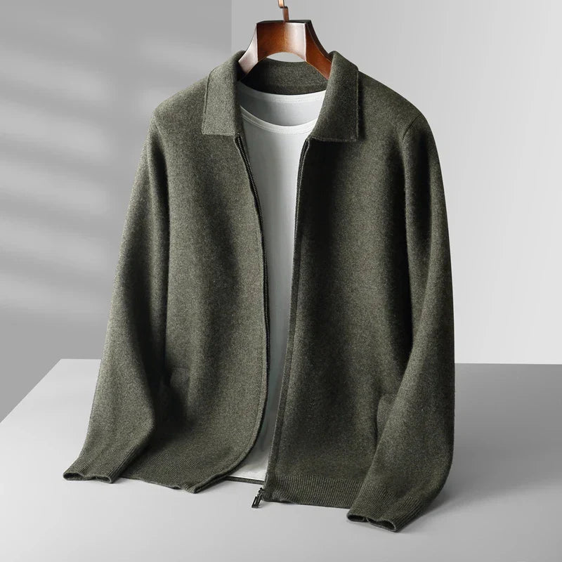 Lorenzo™ – Stylowy Kardigan z Czystej Wełny