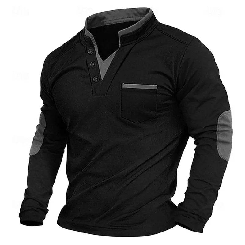 Marc™ – Męska bluza z dekoltem w serek