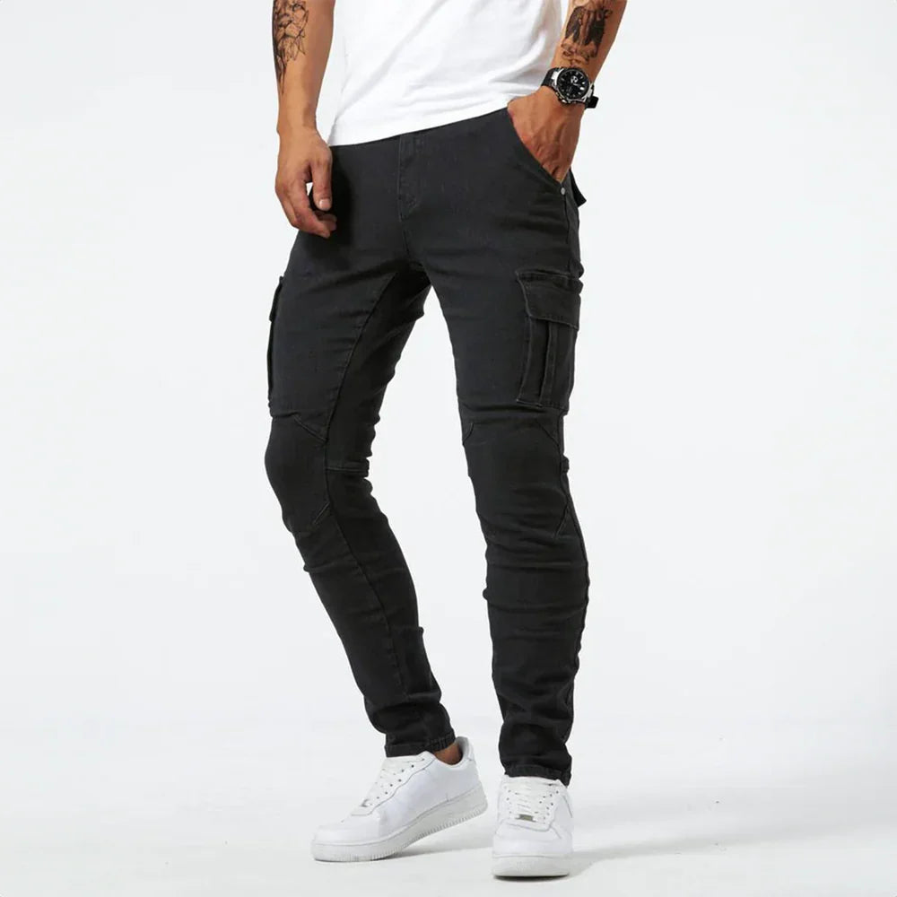 Paolo™ – Elastyczne jeansy cargo