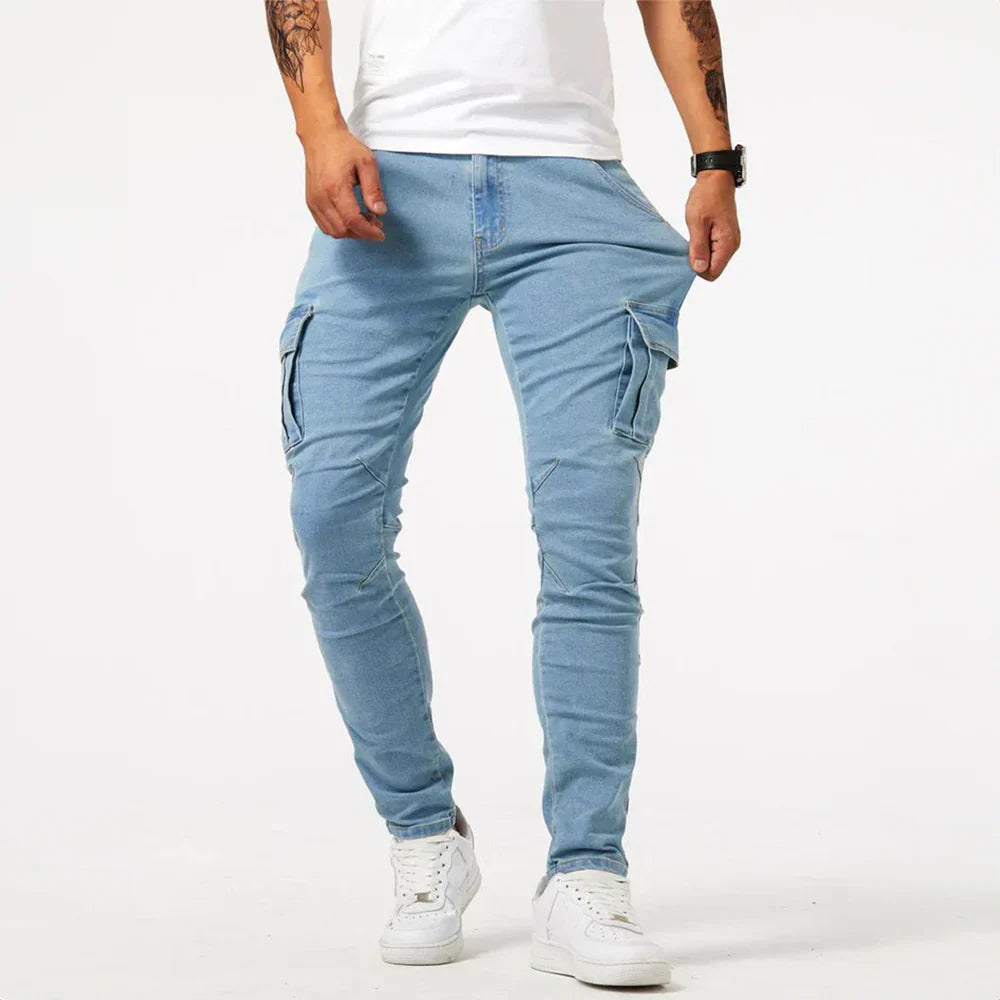 Paolo™ – Elastyczne jeansy cargo