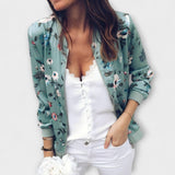 Wiera - Elegancka kurtka bomber z kwiatami
